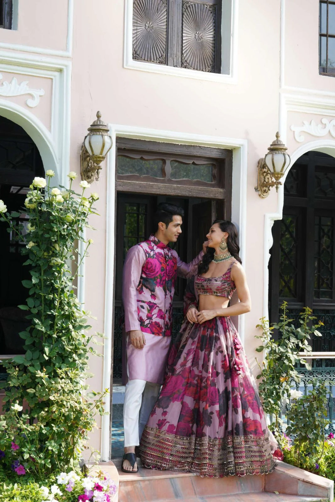 Intricate Sequins Timeless Floral Charm Lehanga