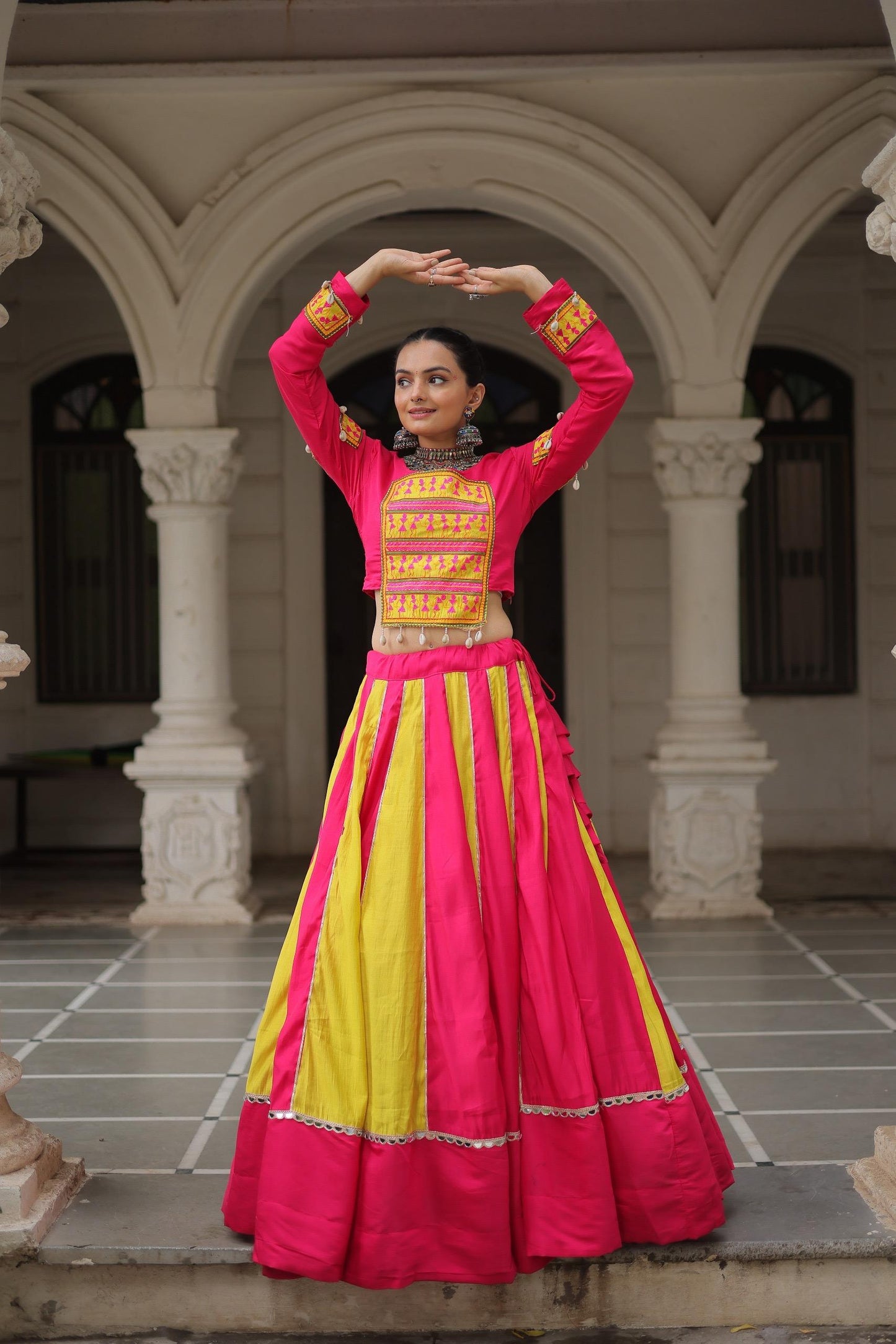Fluorescent Vibes Pre Wedding Sangeet Exclusive Lehanga