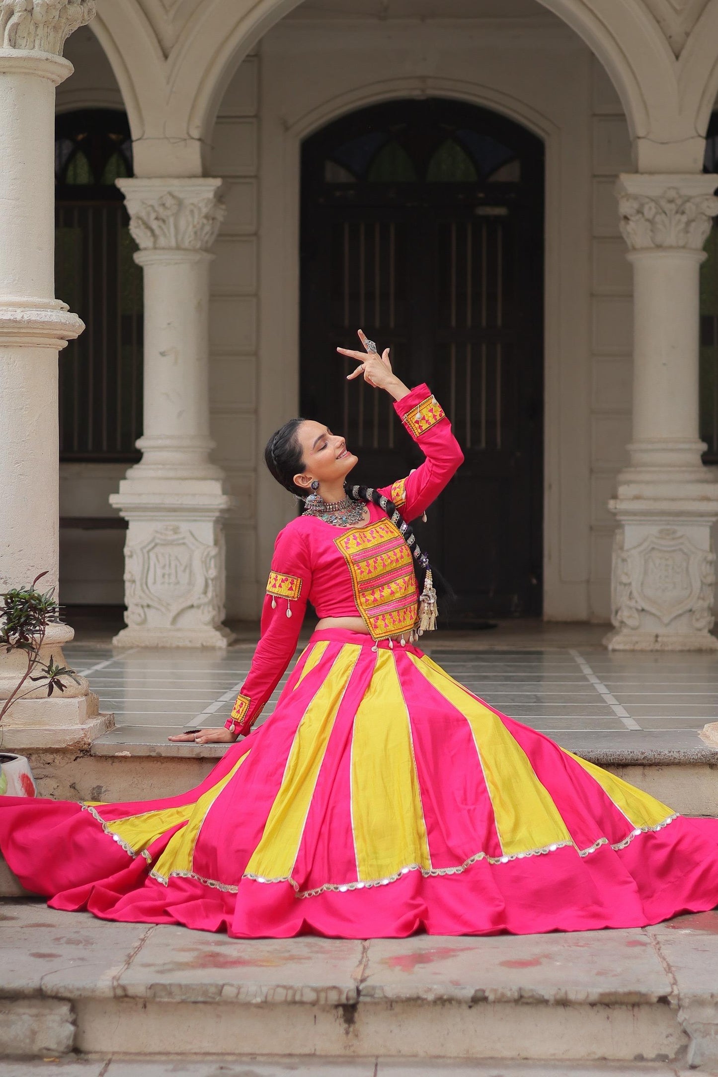 Fluorescent Vibes Pre Wedding Sangeet Exclusive Lehanga