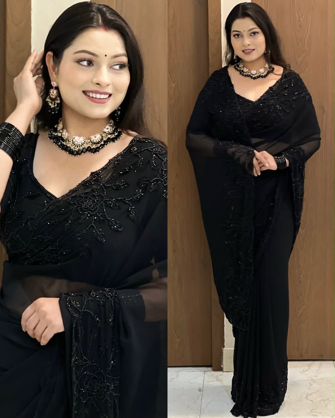 ULTIMATE GLAMOUR: EXCLUSIVE PREMIUM HANDWORK SAREE