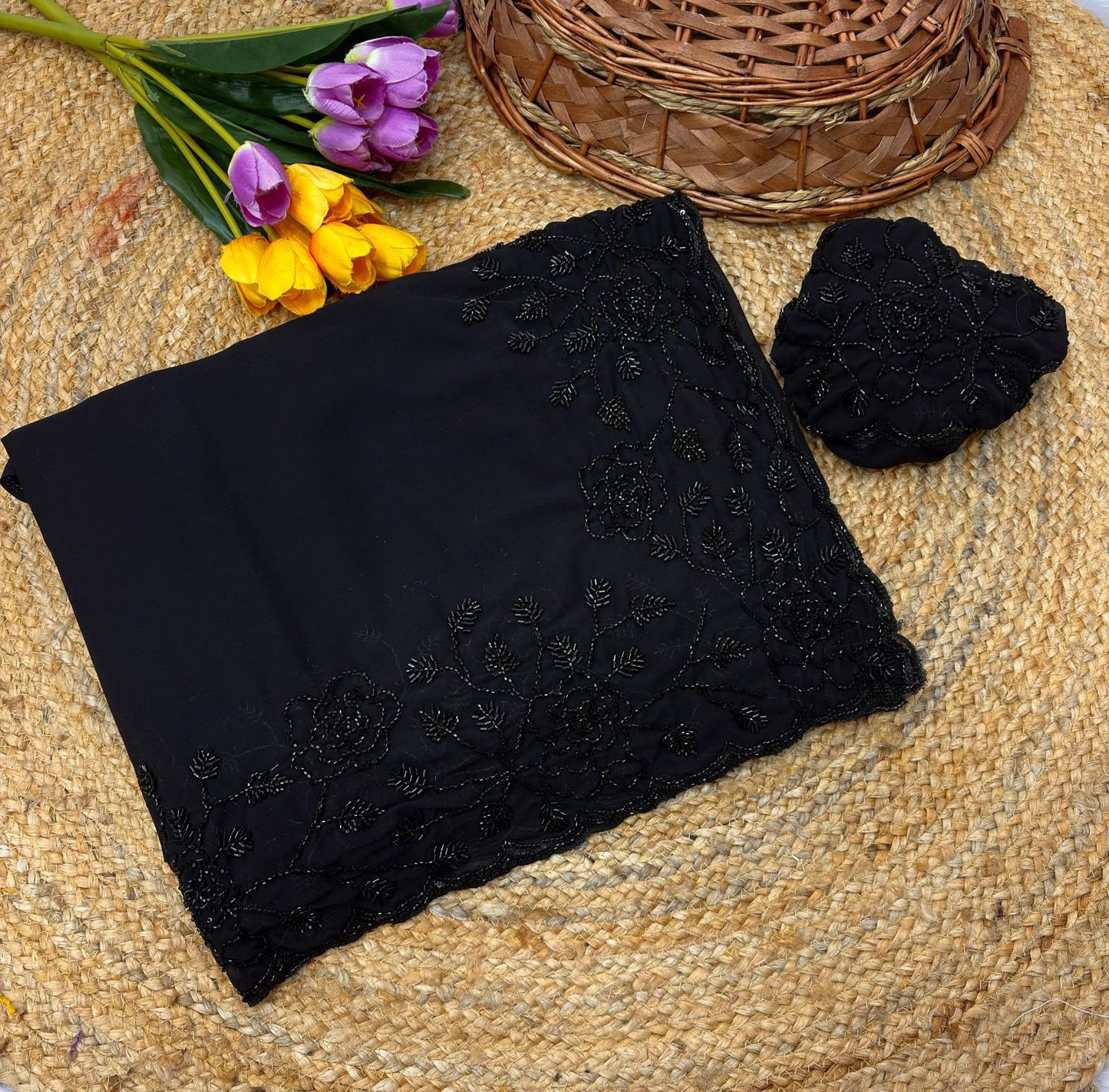 ULTIMATE GLAMOUR: EXCLUSIVE PREMIUM HANDWORK SAREE