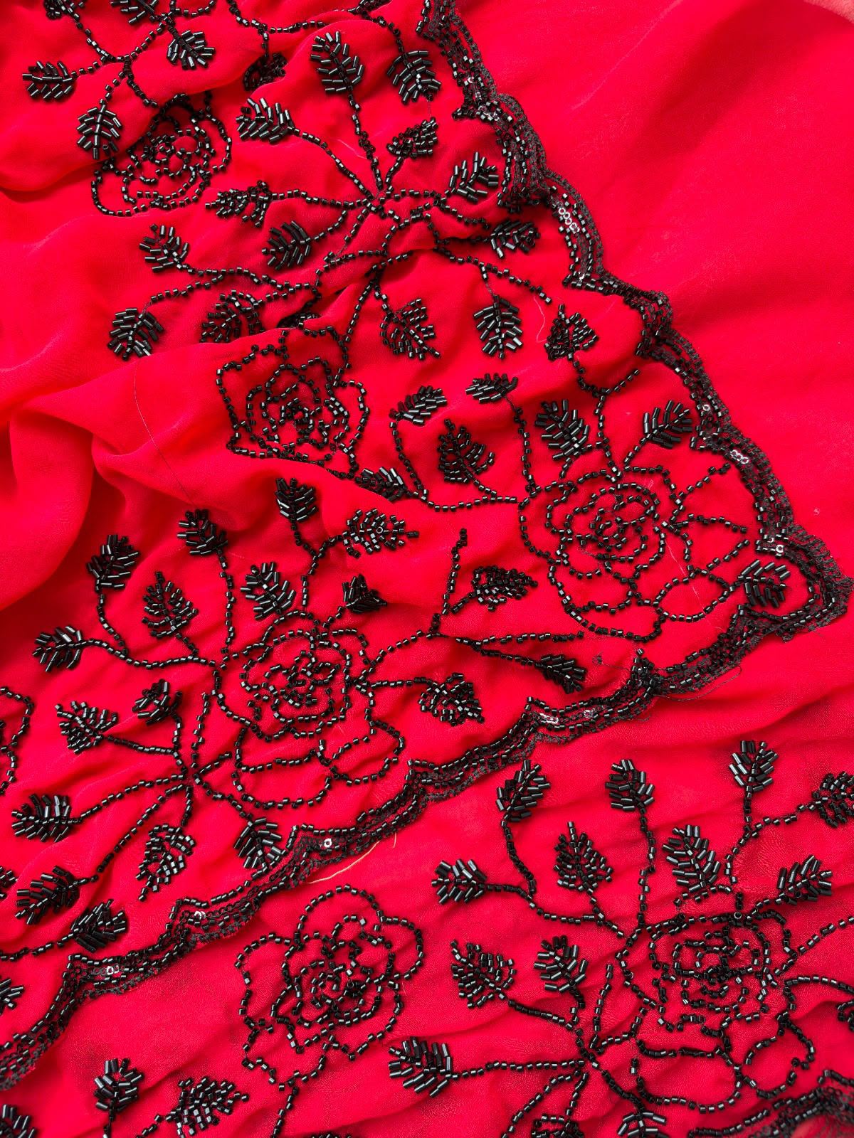 ULTIMATE GLAMOUR: EXCLUSIVE PREMIUM HANDWORK SAREE