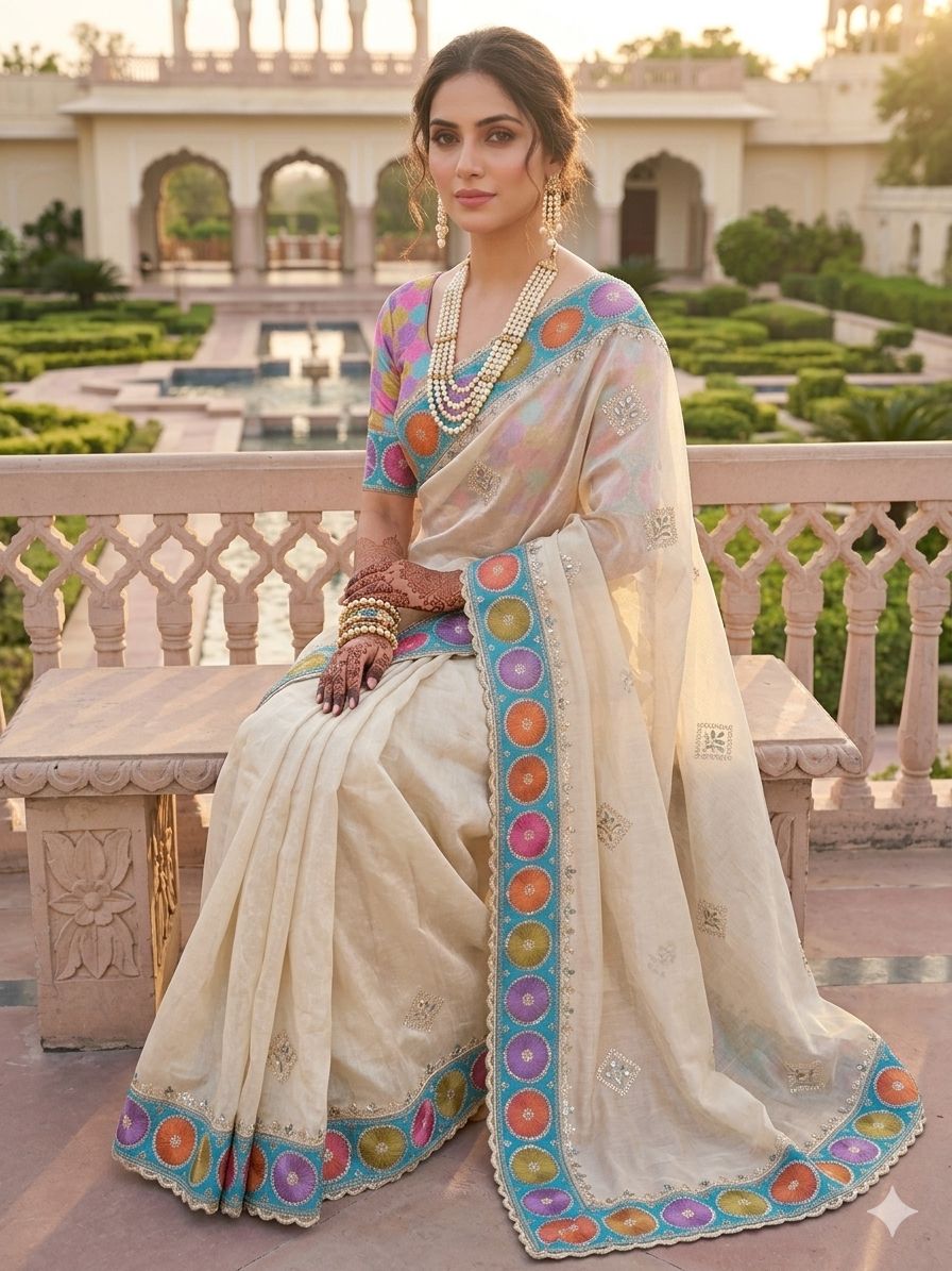 Soft Elegant RichLook Prada Silk Saree