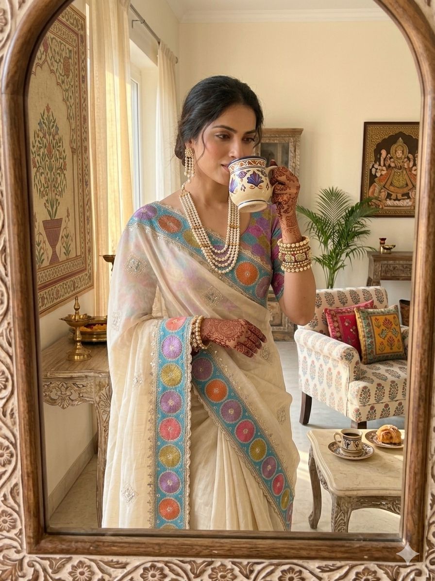 Soft Elegant RichLook Prada Silk Saree