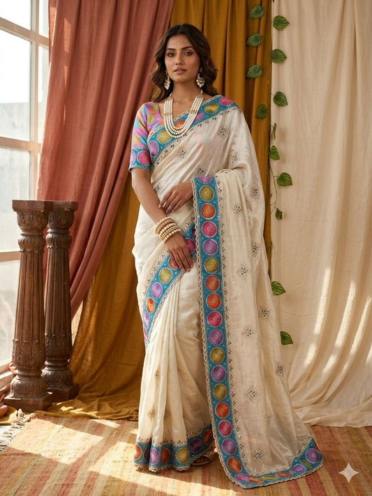 Soft Elegant RichLook Prada Silk Saree
