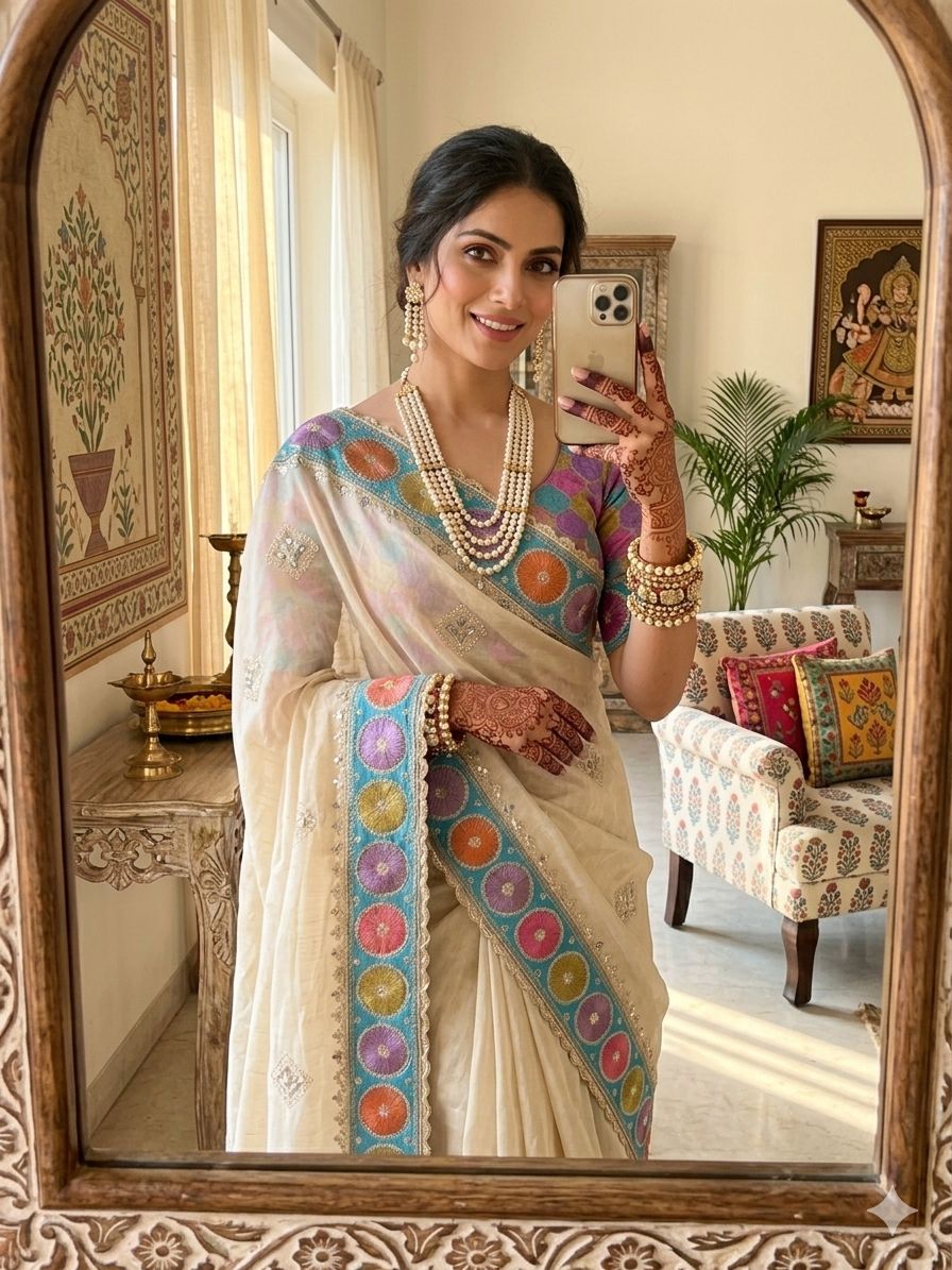 Soft Elegant RichLook Prada Silk Saree
