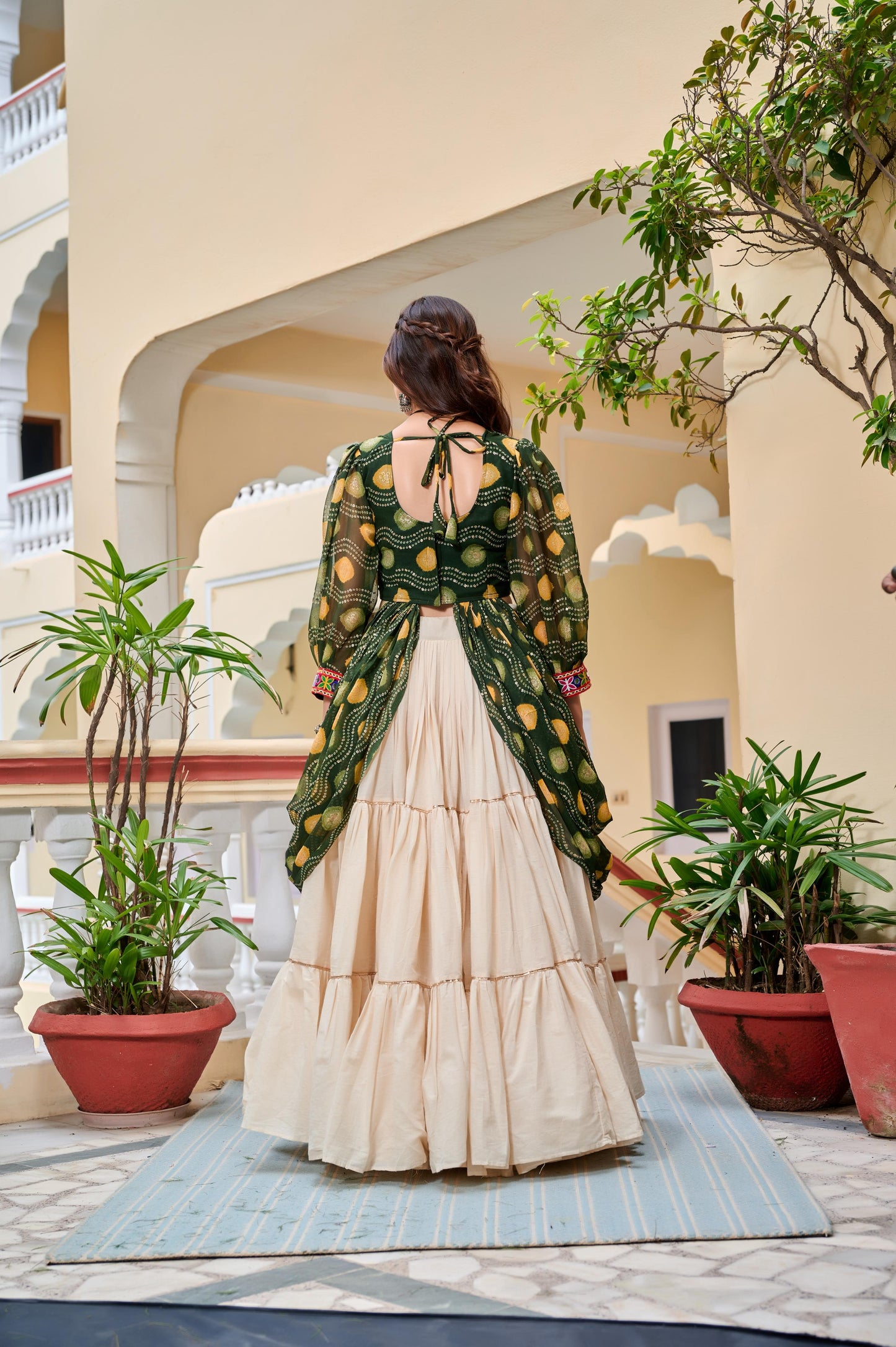 Abundantly Flaired 2026 Exclusive Navratri Special Gamathi Work Lehenga choli