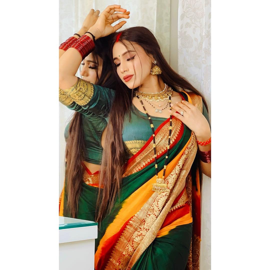 Premium Kanjivaram Style Cotton Silk Stylish Saree