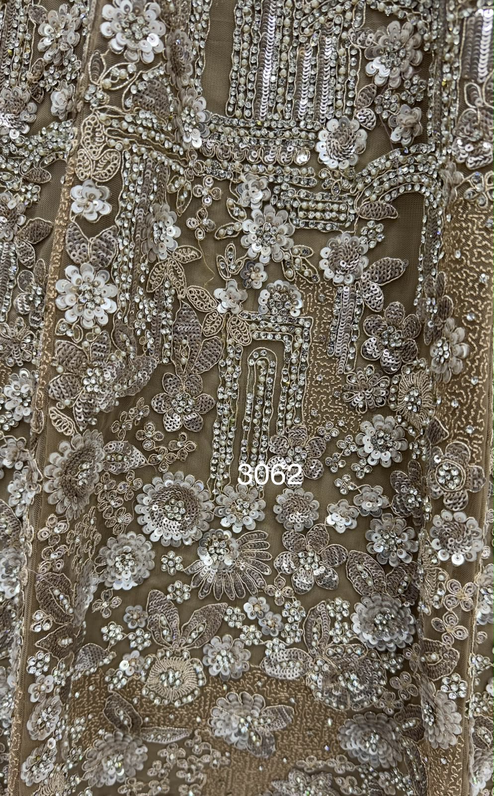 The Golden Hour Antique Gold Heavily Embellished Net Lehenga Set
