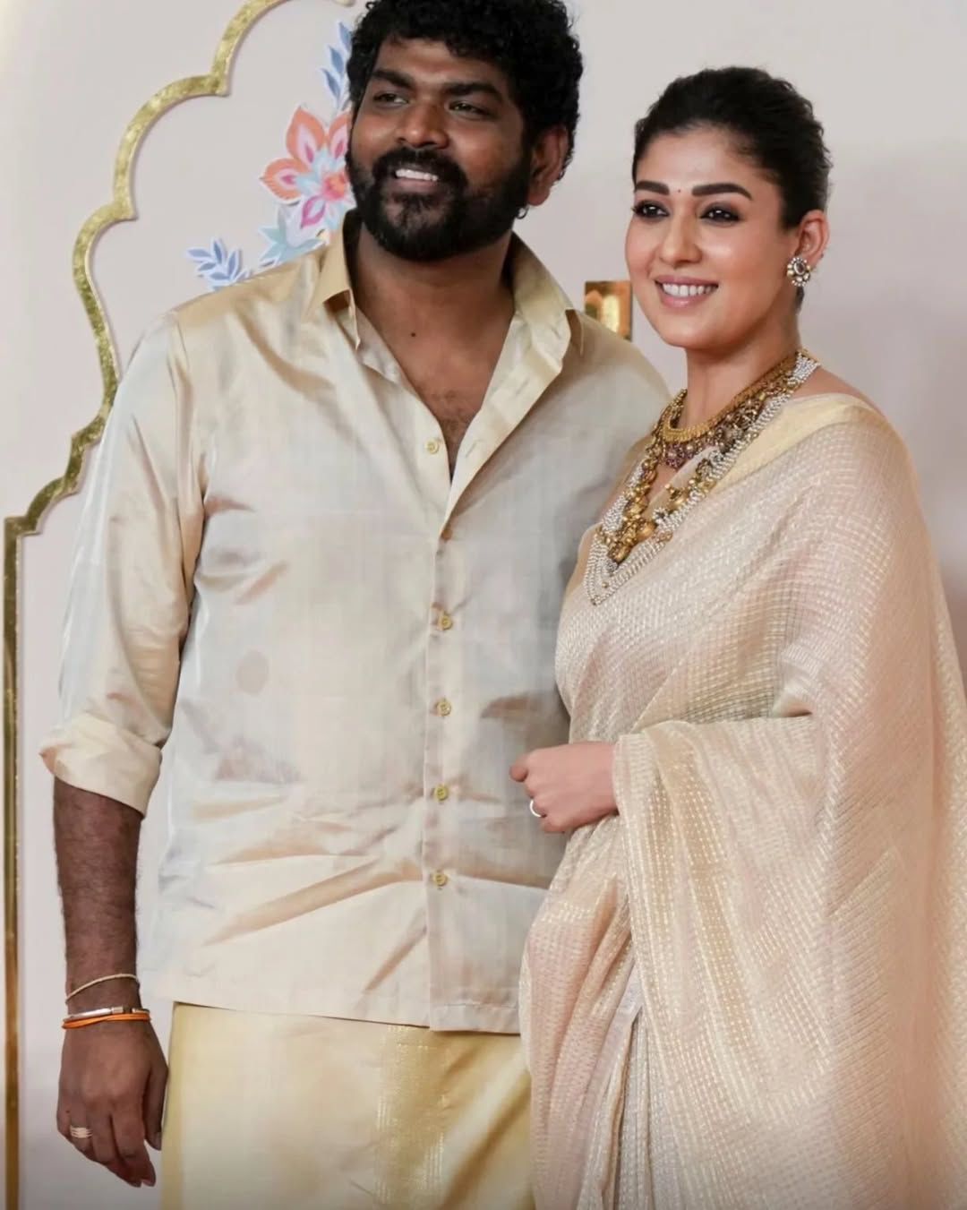 Nayanthara's Looks Inspired Banarsi Handloom Golden Tissue Silk Saree