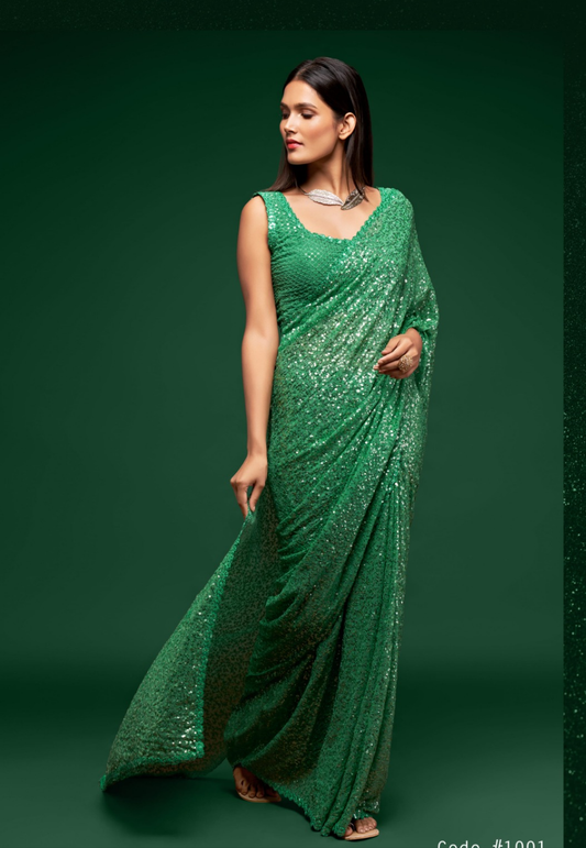 Ultra Premium Sequins Superior Saree