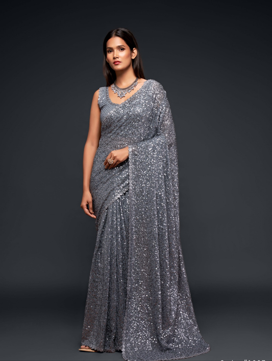 Ultra Premium Sequins Superior Saree