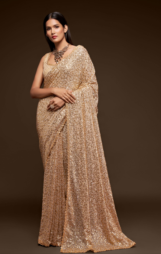 Ultra Premium Sequins Superior Saree
