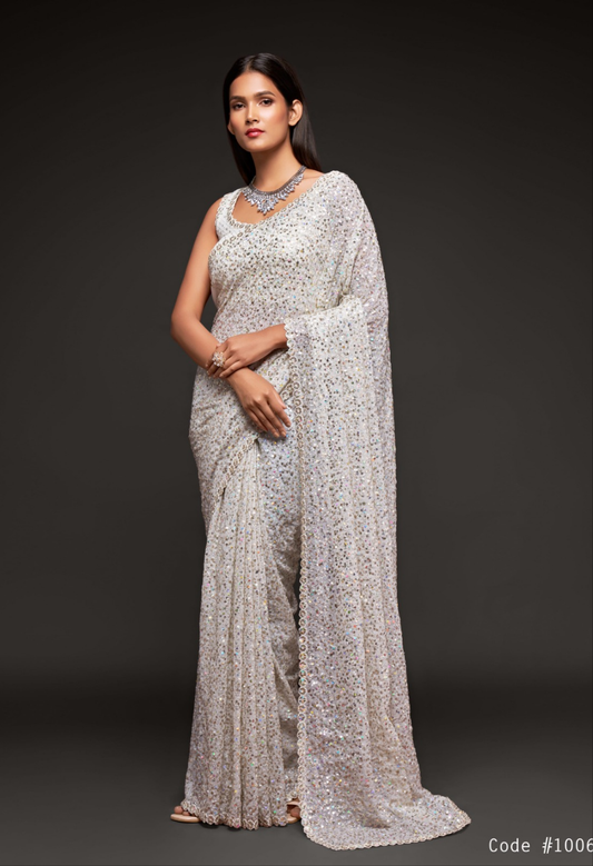 Ultra Premium Sequins Superior Saree