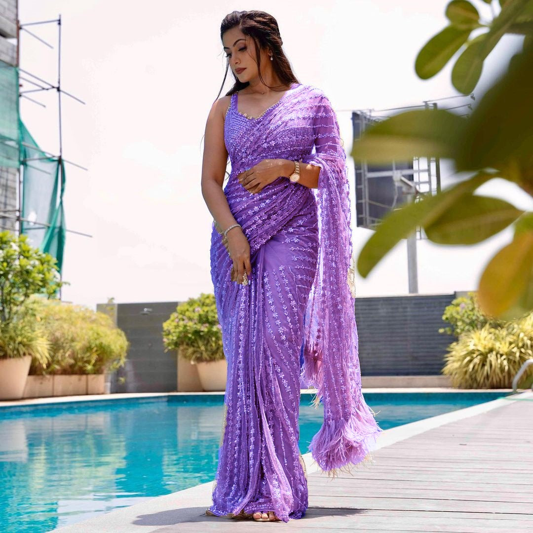 Bestseller BlockBuster Sequin Bling Saree