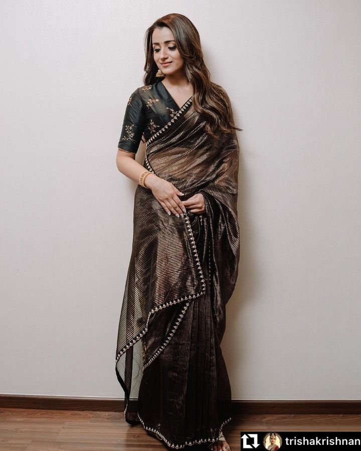 Black Gold Pure Organza Premium Saree