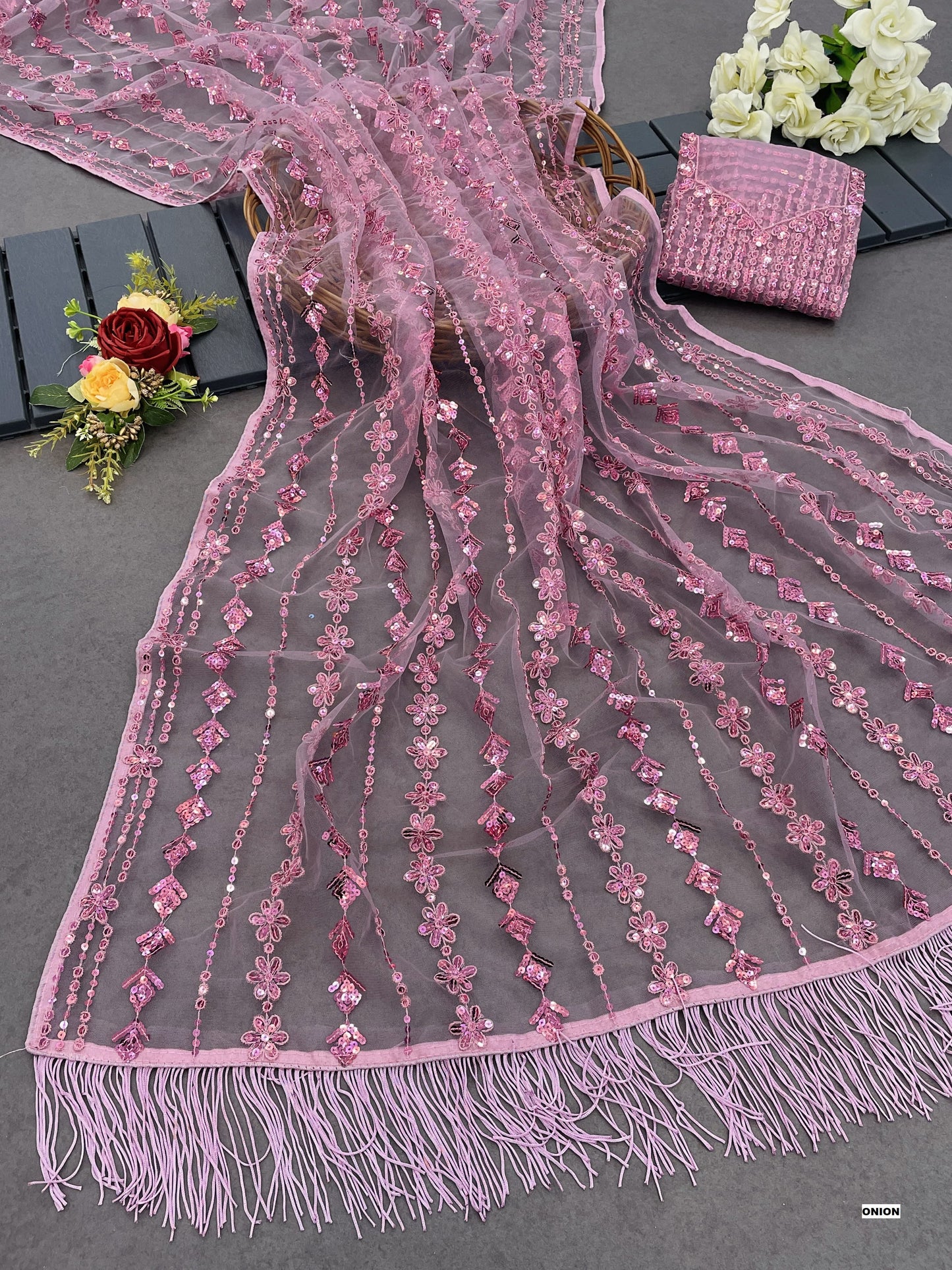 Bestseller BlockBuster Sequin Bling Saree