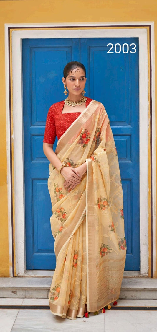 EXCLUSIVE PREMIUM BEAUTIFUL TISSUE SILK SAREES