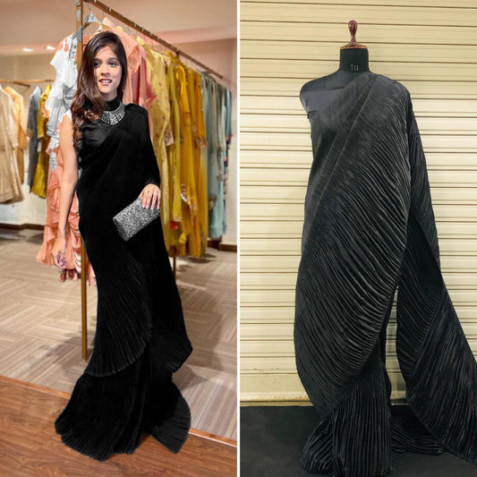 Divas Exclusive Double Crushed Saree