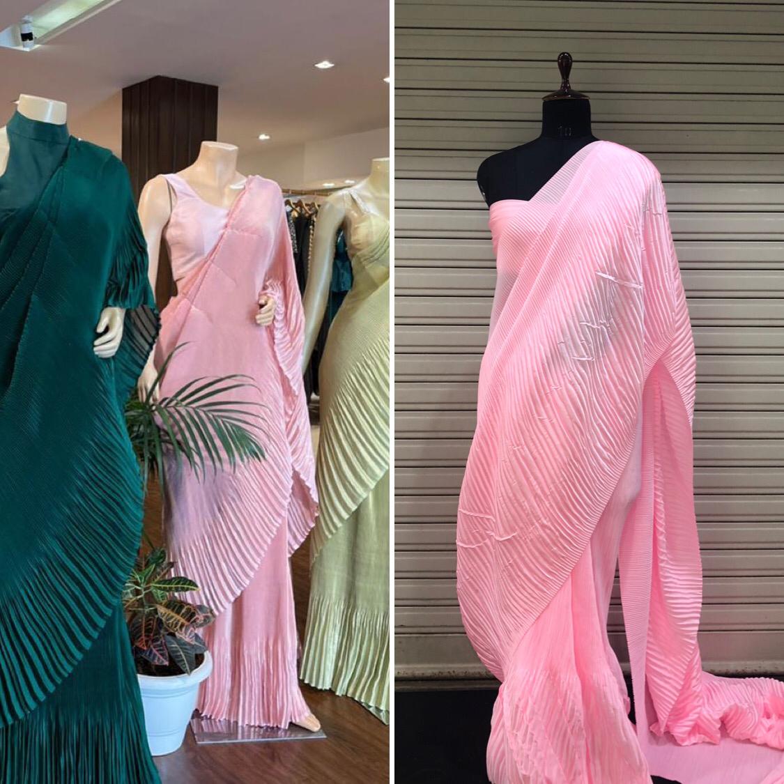 Divas Exclusive Double Crushed Saree