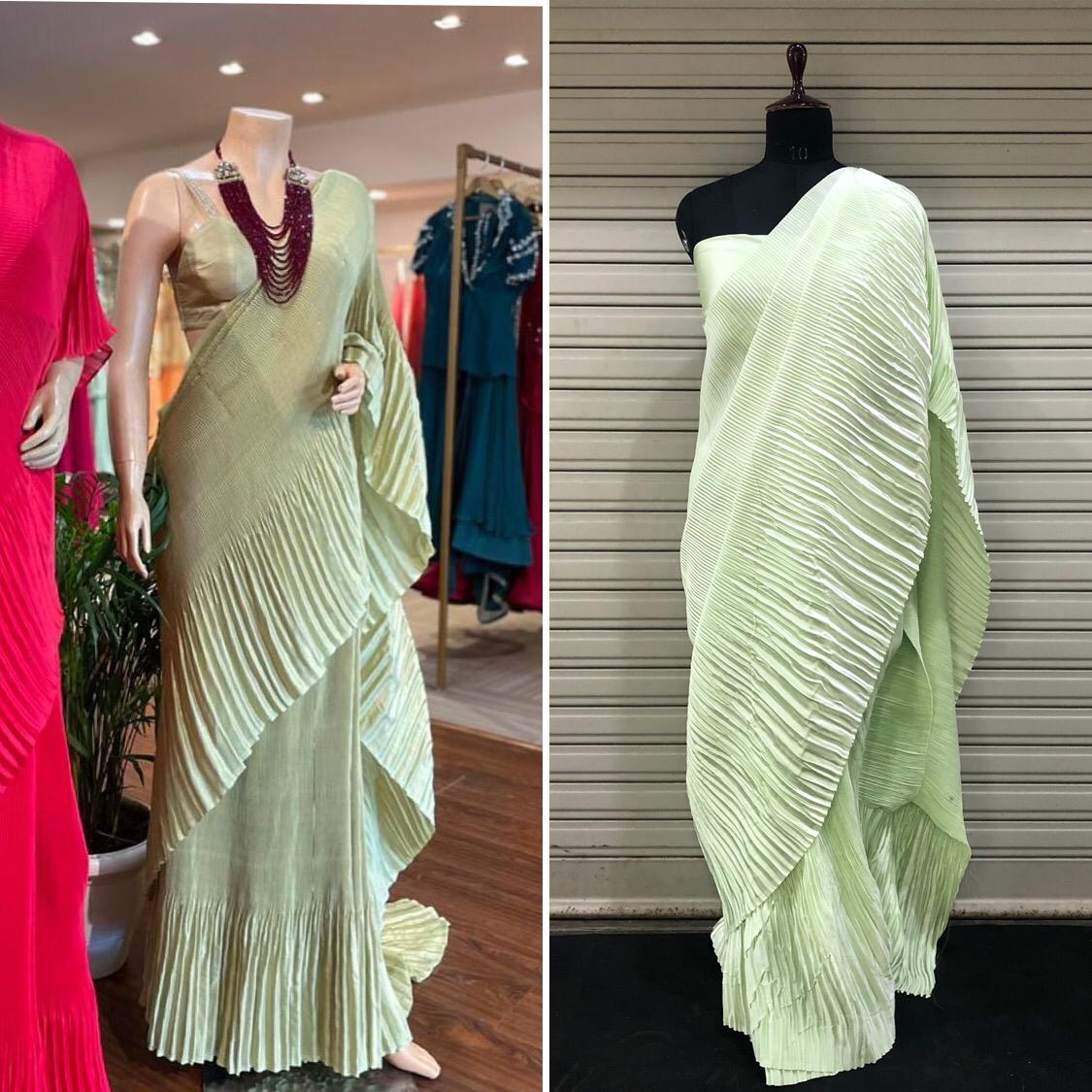 Divas Exclusive Double Crushed Saree