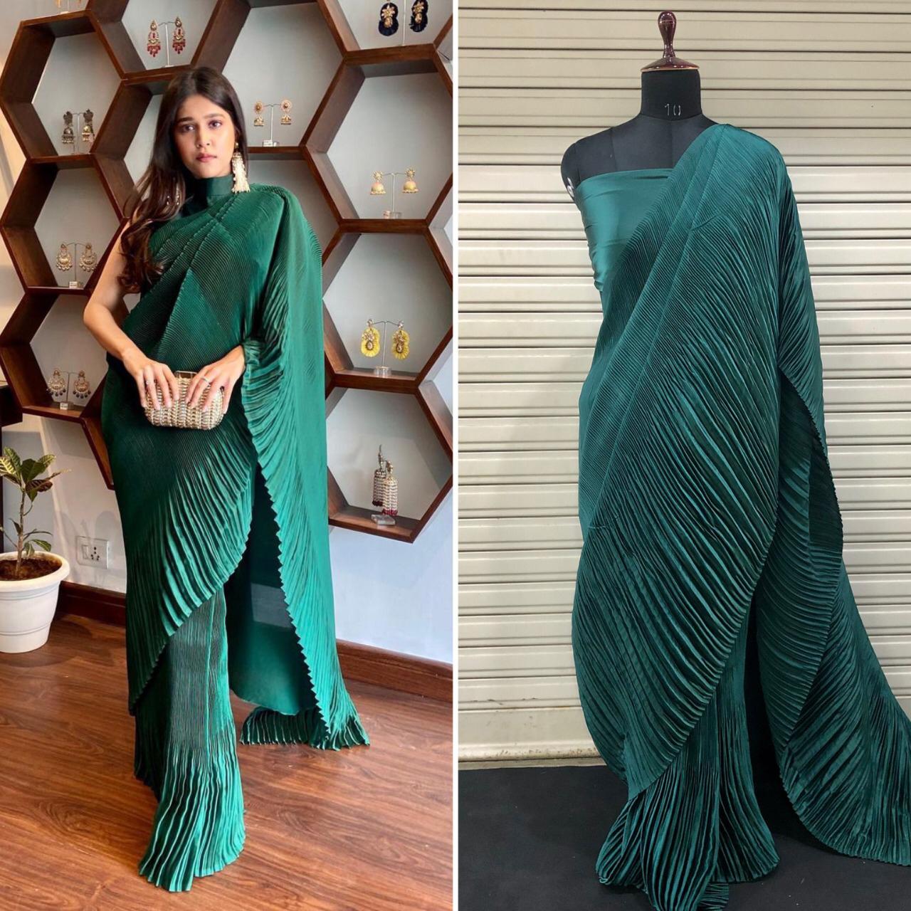 Divas Exclusive Double Crushed Saree