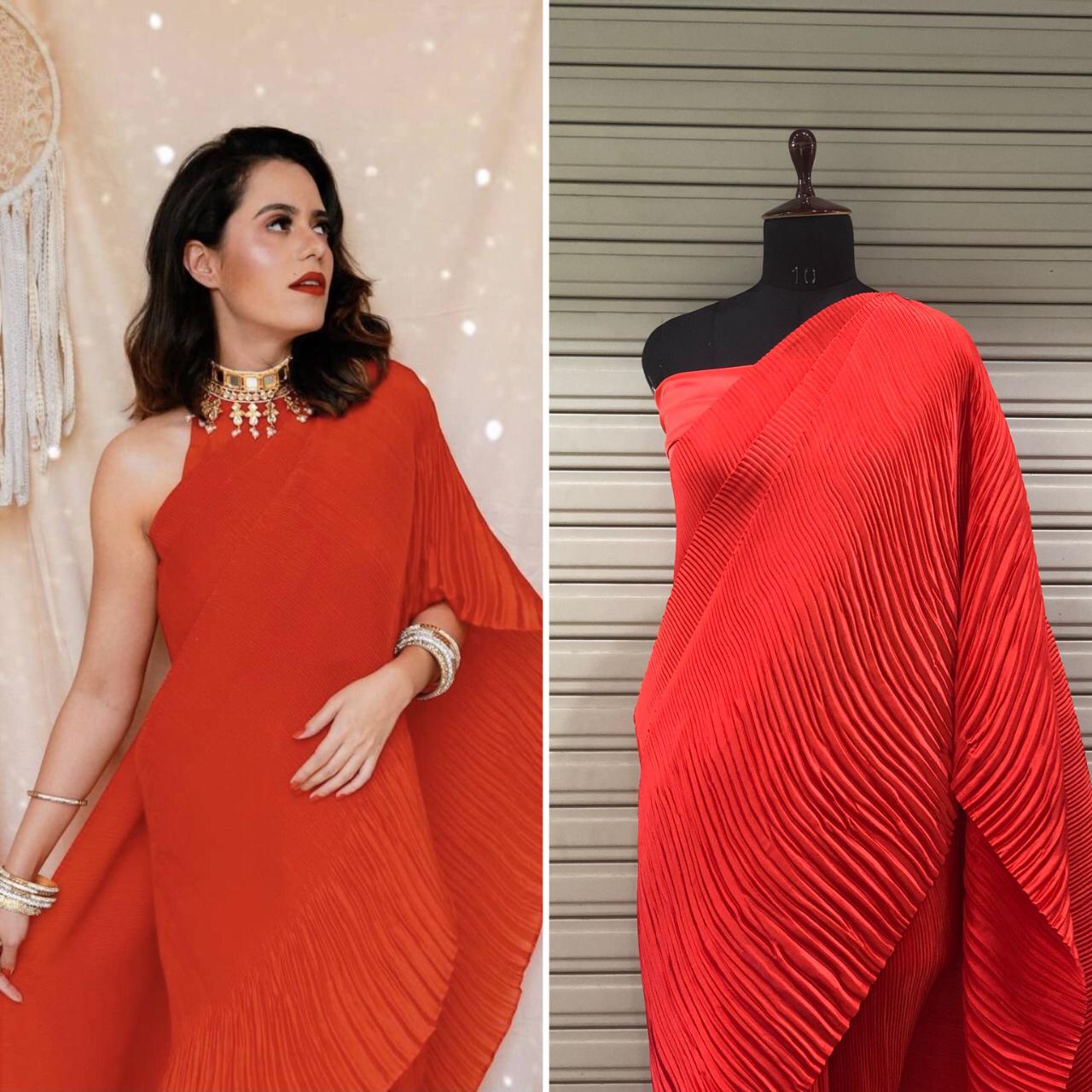Divas Exclusive Double Crushed Saree