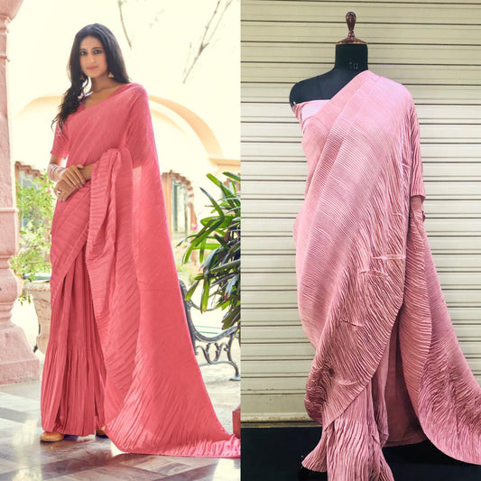 Divas Exclusive Double Crushed Saree