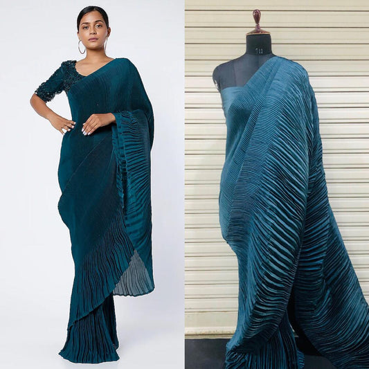 Divas Exclusive Double Crushed Saree