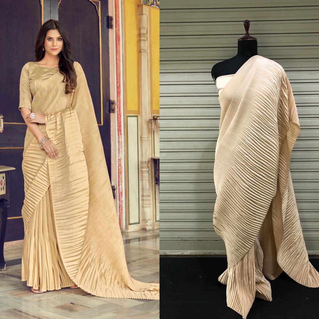 Divas Exclusive Double Crushed Saree