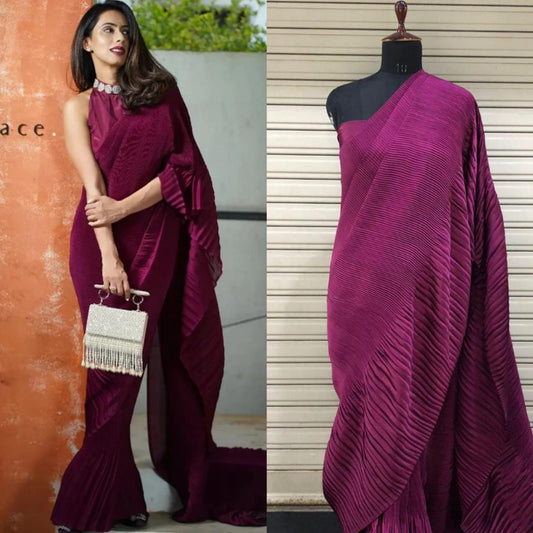 Divas Exclusive Double Crushed Saree