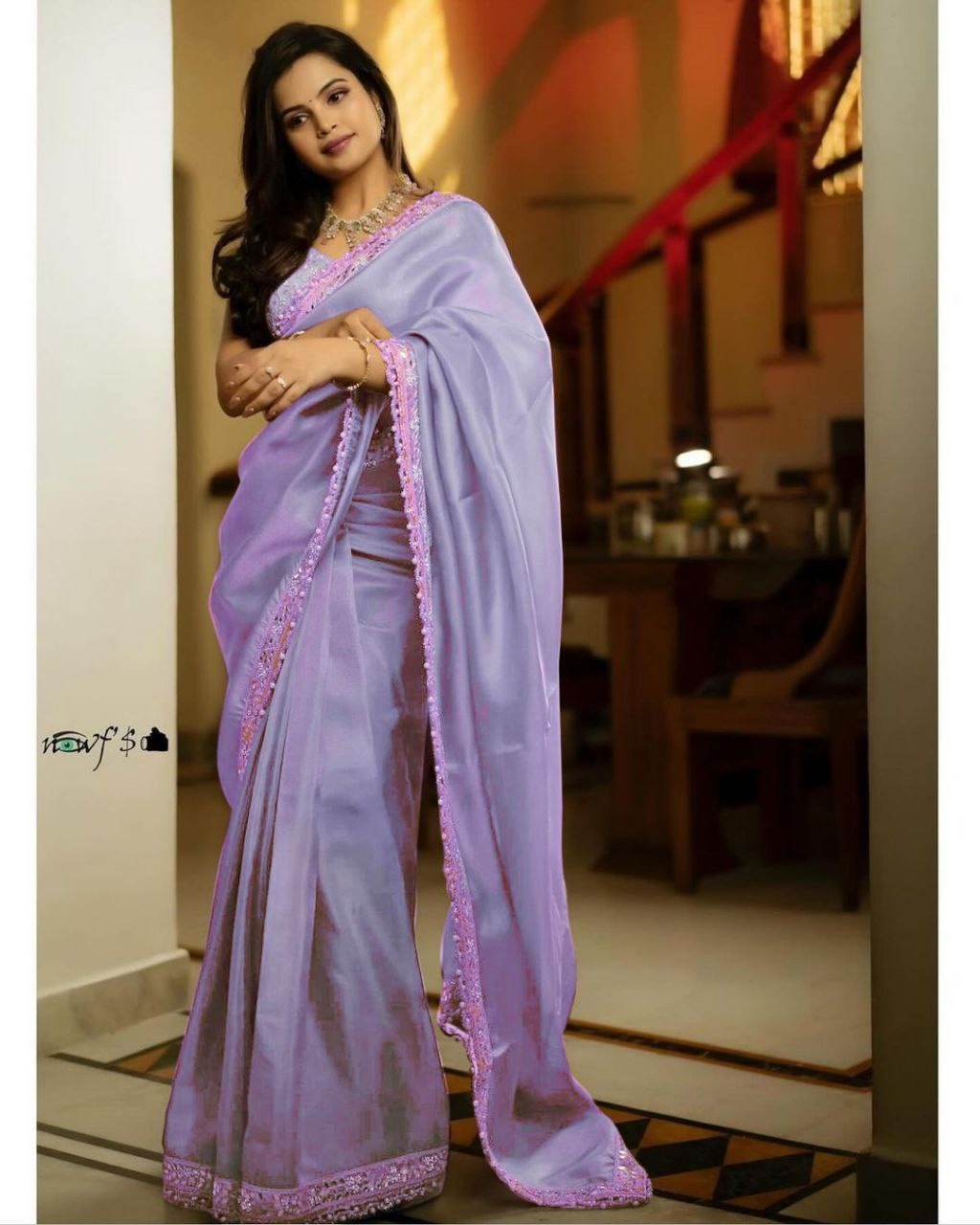 Silver Tissue Silk Pastal Series Sarees