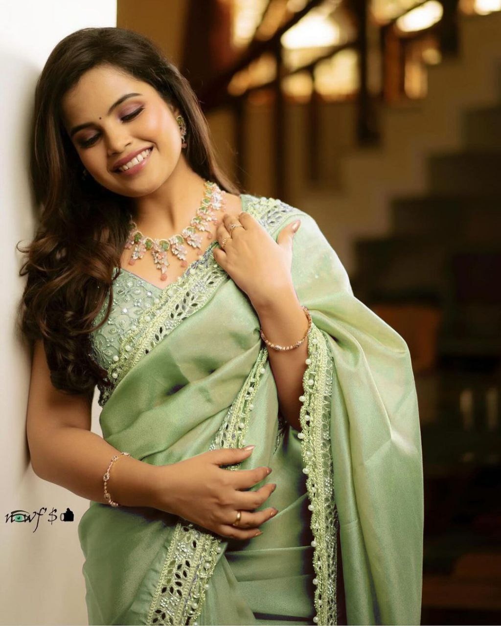 Silver Tissue Silk Pastal Series Sarees