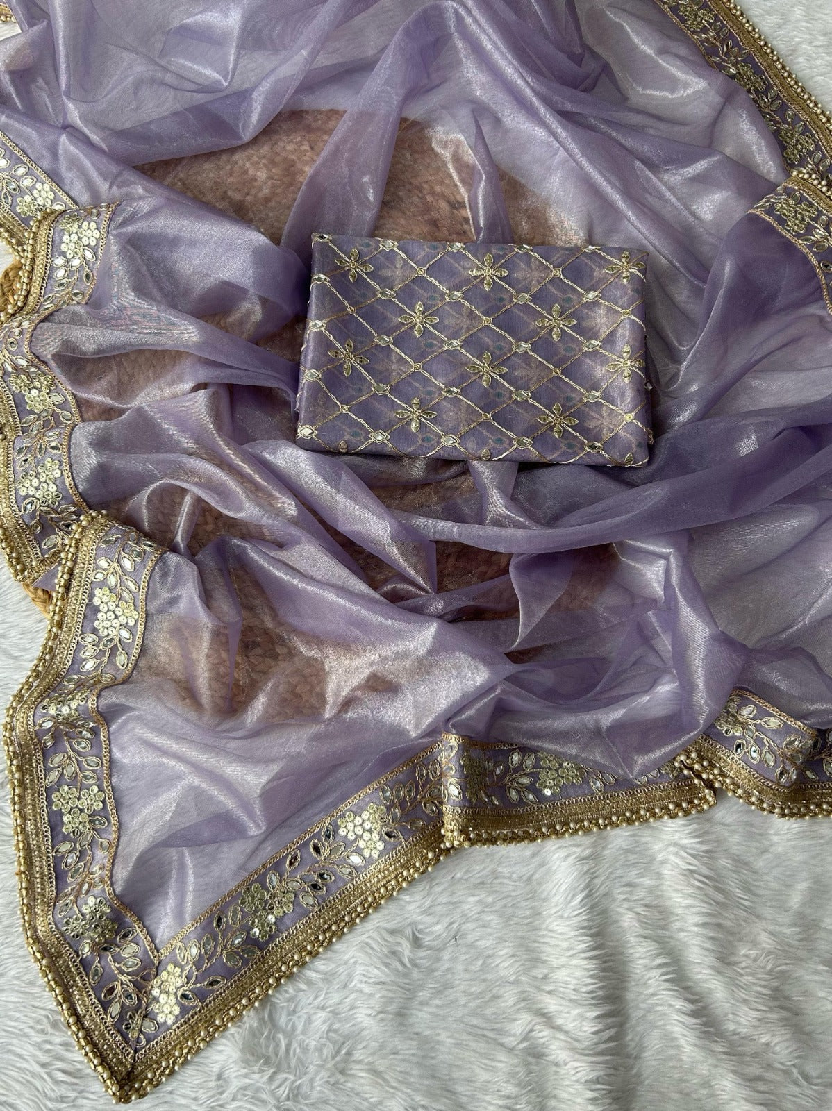 Silver Tissue Silk Pastal Series Sarees