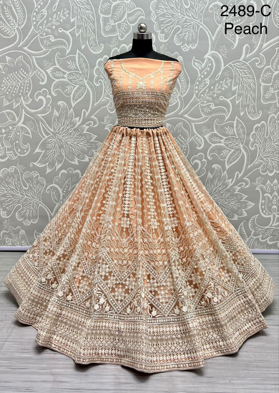Thread & Sequins Work Designer Party Wear Lehenga