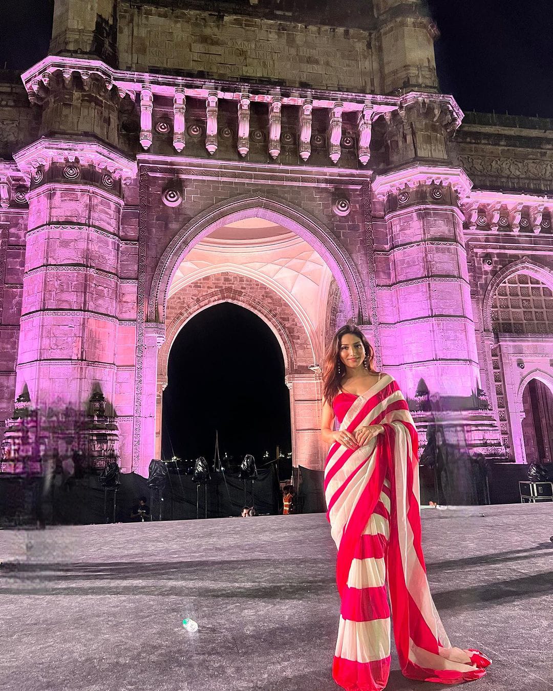 Bollywood Inspired Striped Attractive Saree