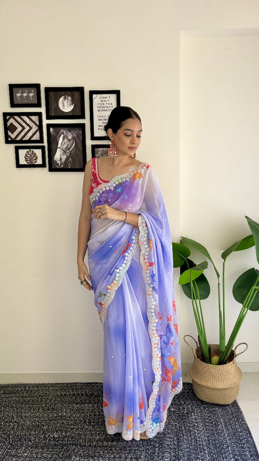 Pastal Colorful Natural Colors Sarees