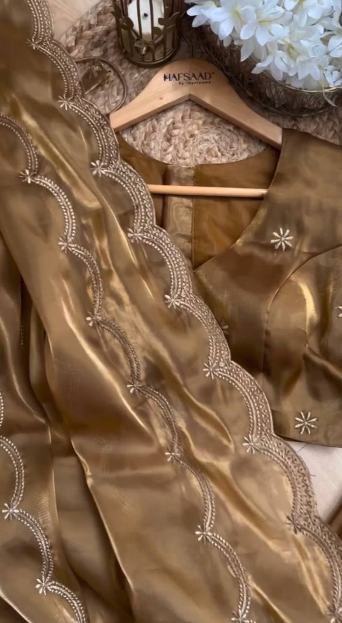Brown Love Elegant Premium Silk Saree