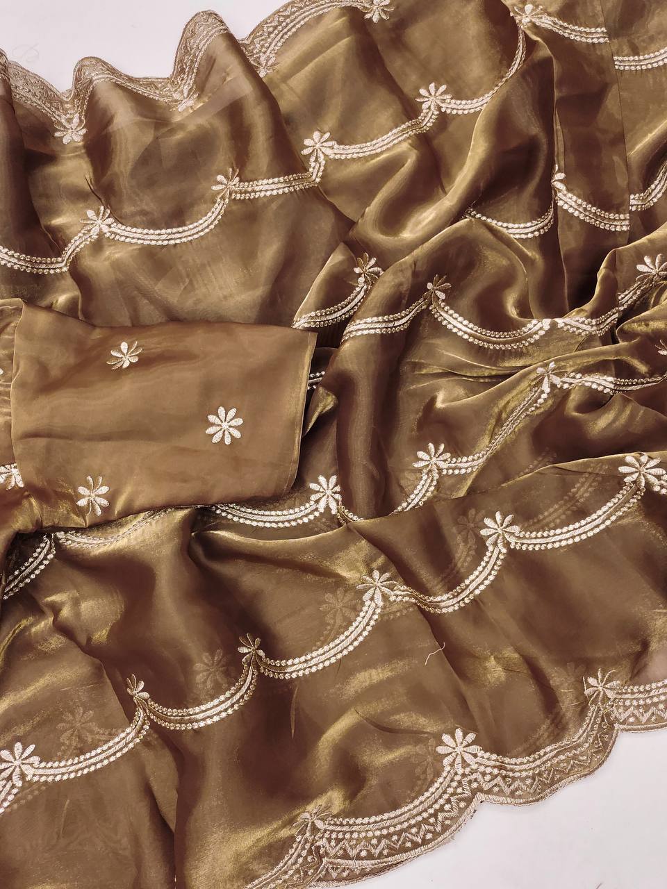 Brown Love Elegant Premium Silk Saree