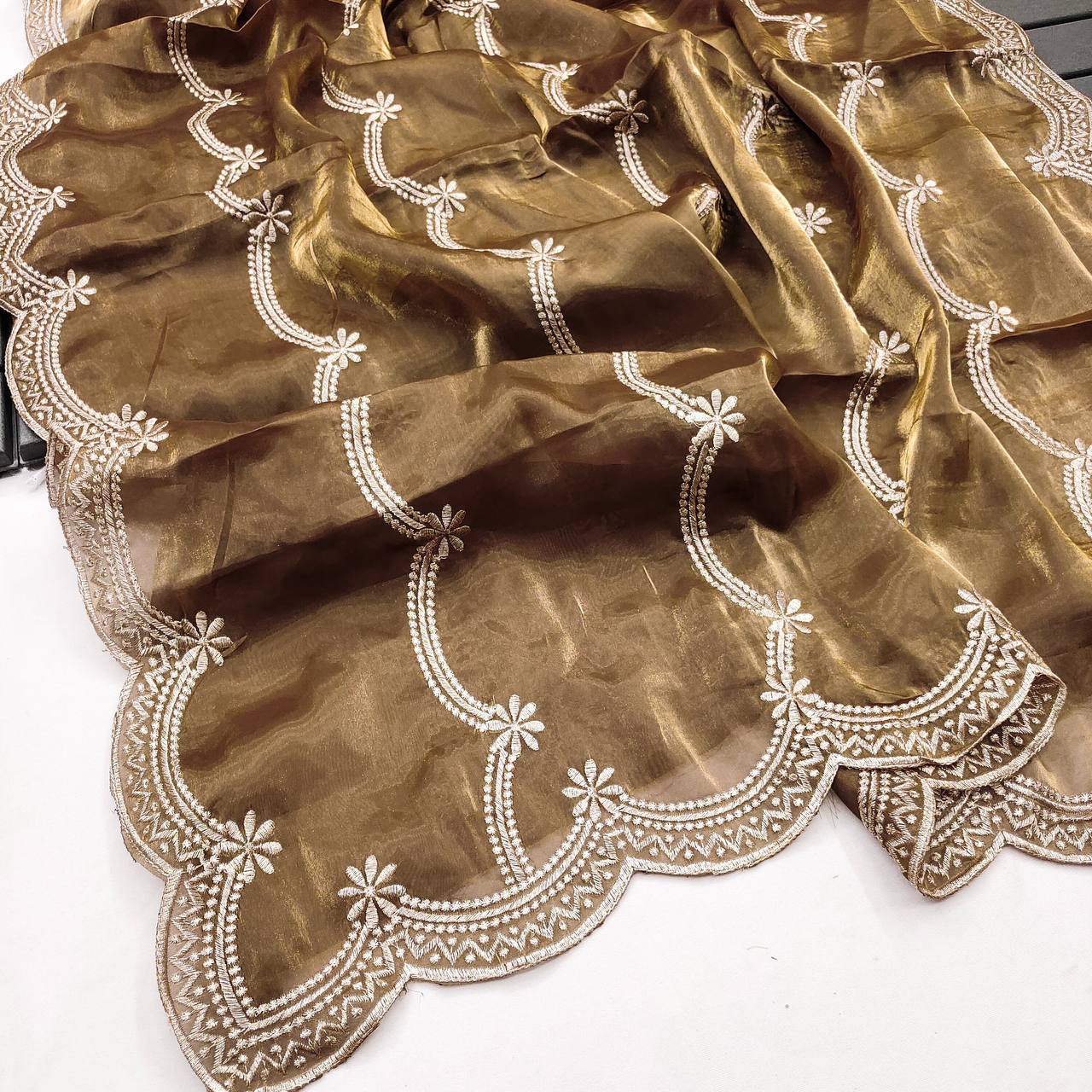 Brown Love Elegant Premium Silk Saree