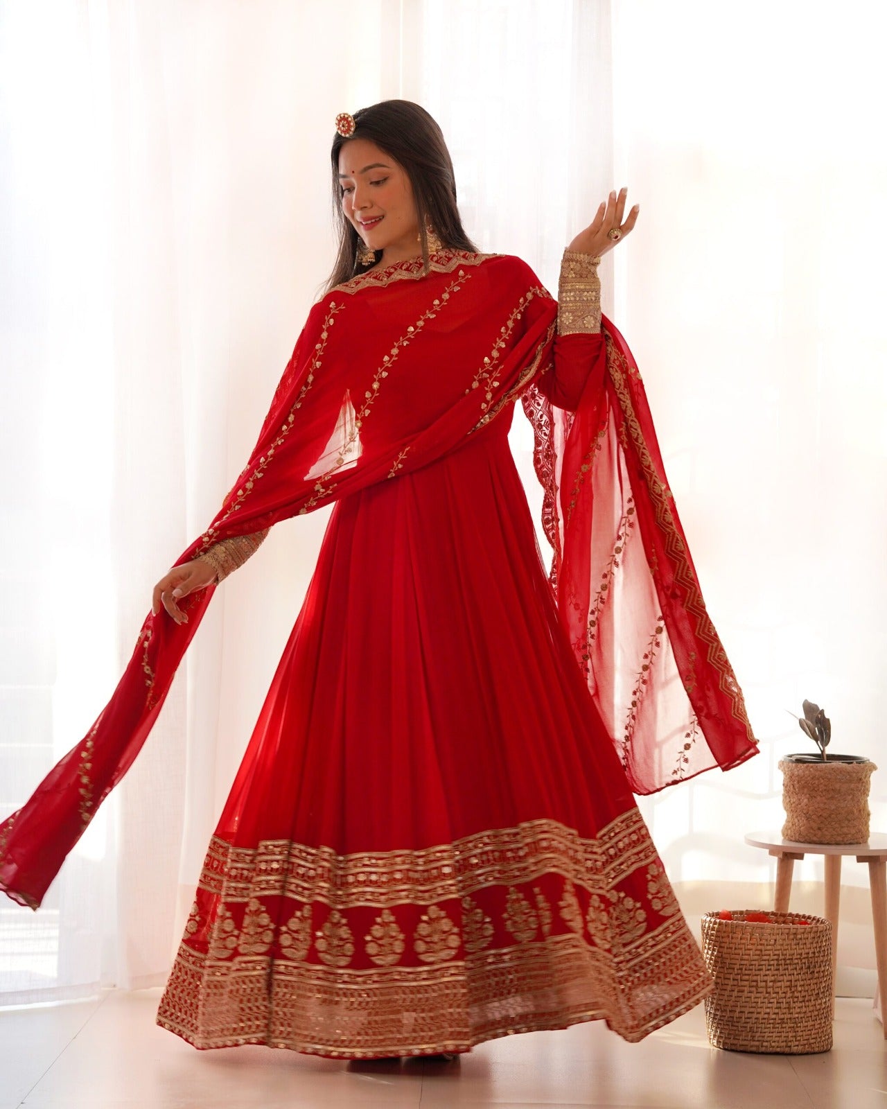 KarwaChauth Exclusive Red Suit