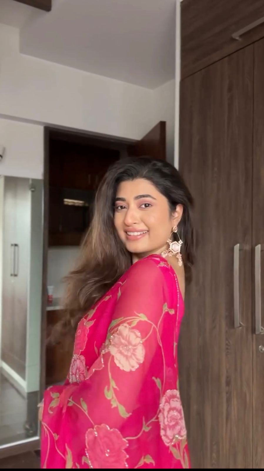 Floral Organza Saree