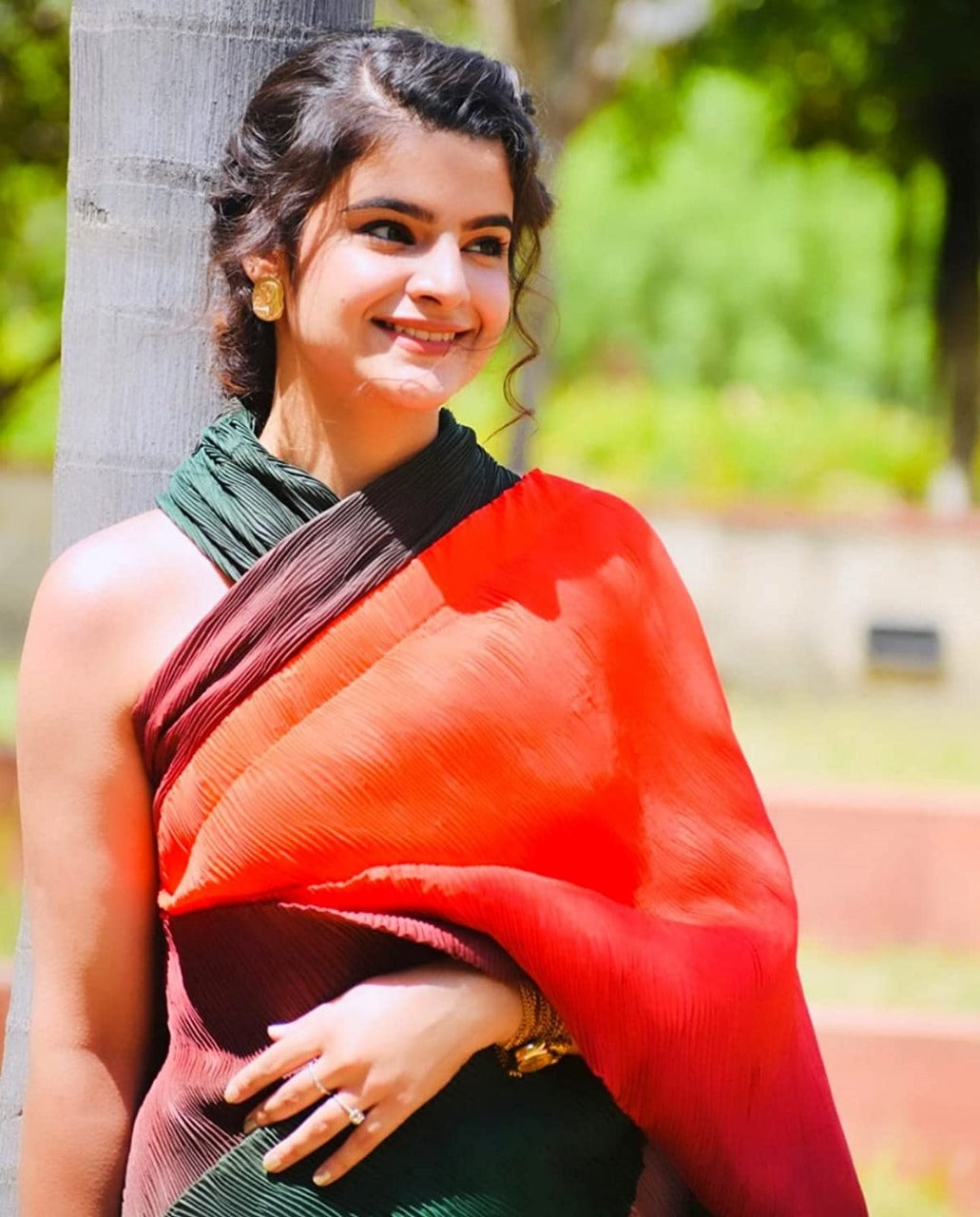 Superhit Crush Pure Georgette Premium Saree