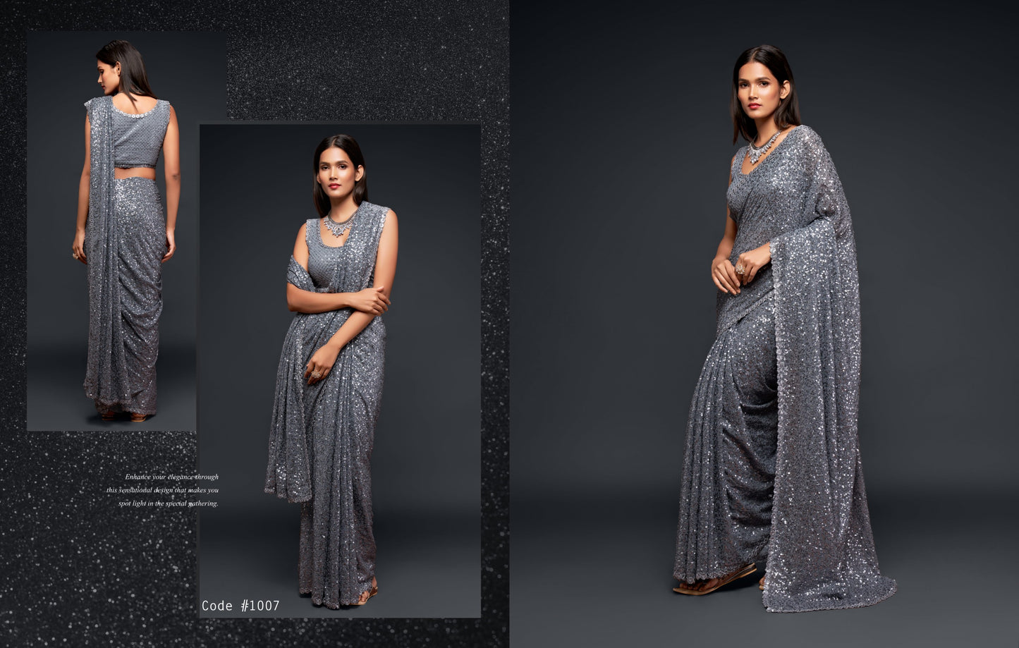 Ultra Premium Sequins Superior Saree