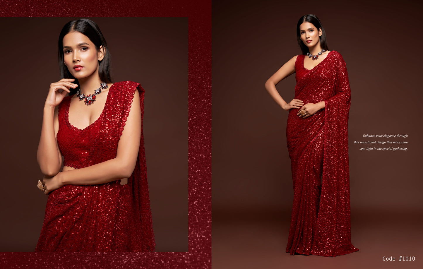 Ultra Premium Sequins Superior Saree
