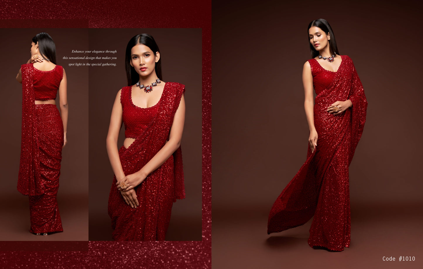 Ultra Premium Sequins Superior Saree