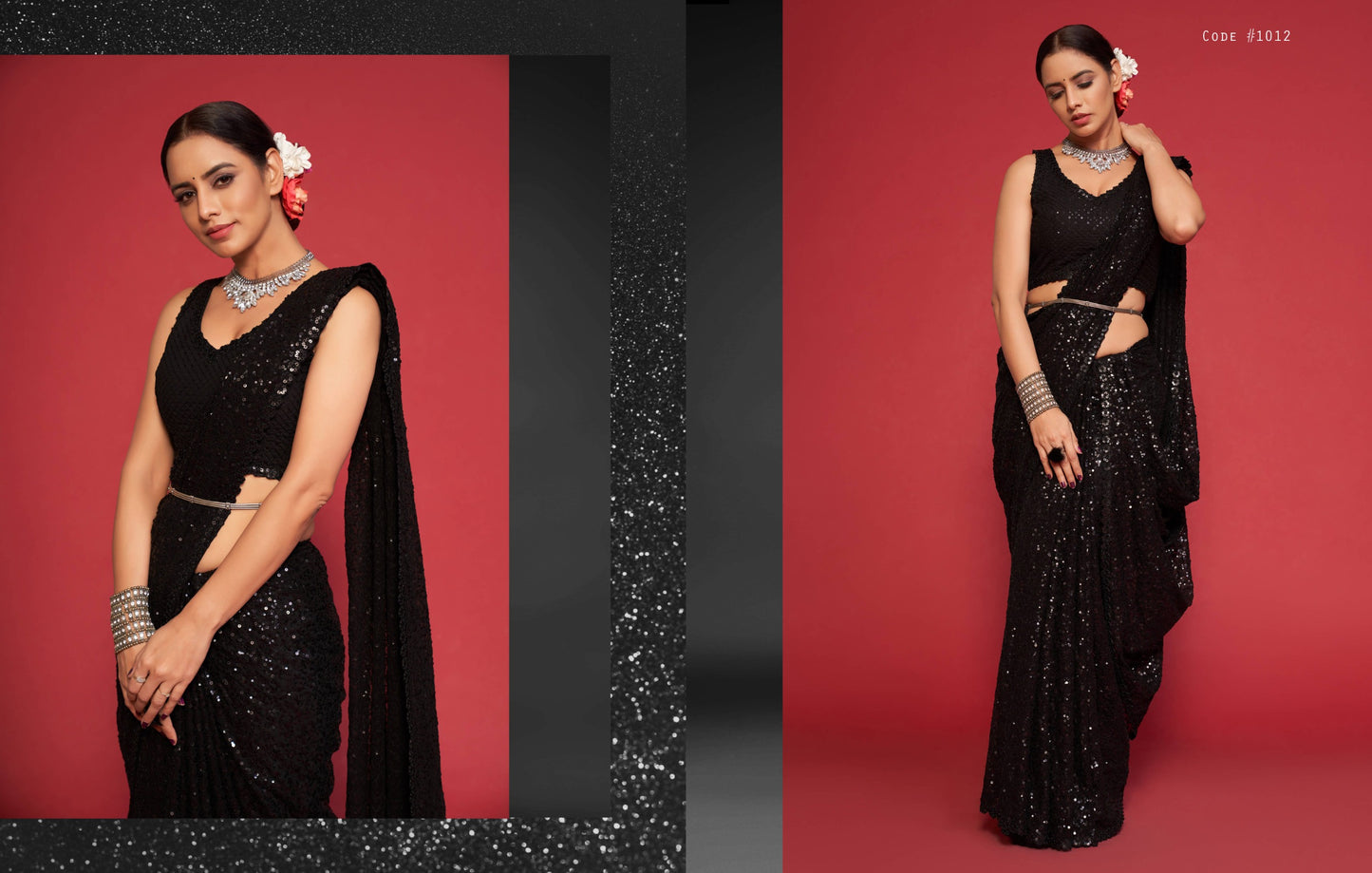 Ultra Premium Sequins Superior Saree