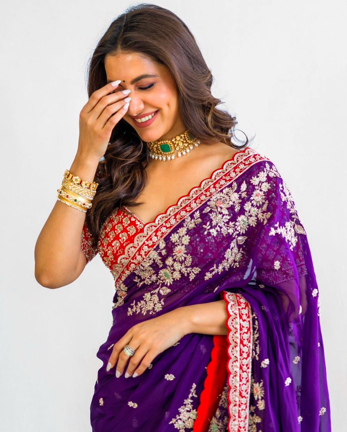 Premium Organza Work Saree