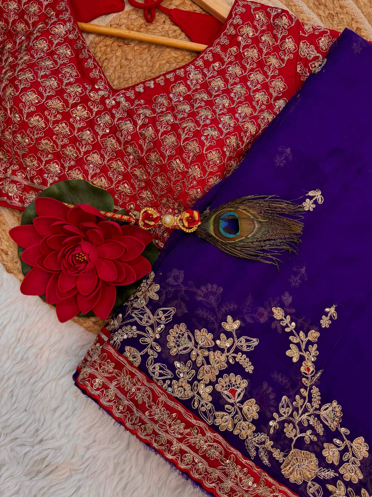 Premium Organza Work Saree