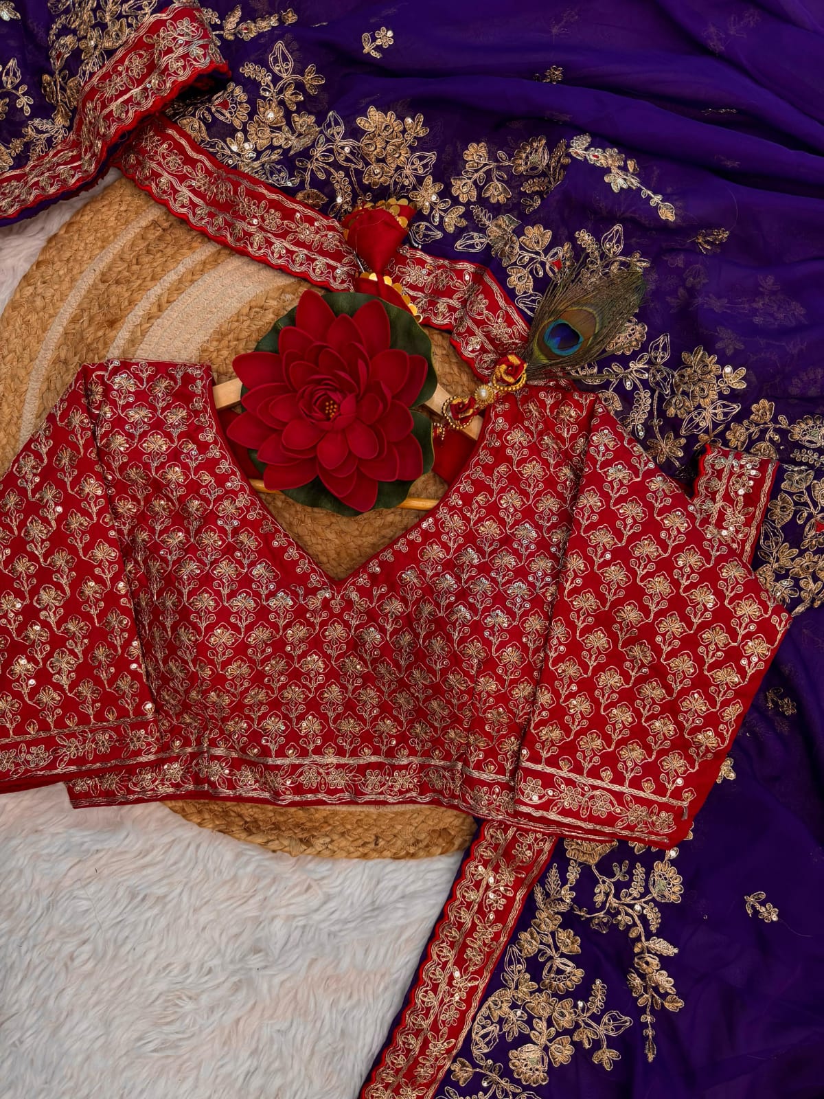 Premium Organza Work Saree